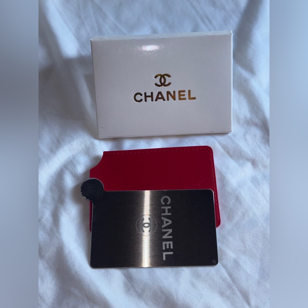 Chanel Red and Silver Card Holder Set - Picture 3 of 7
